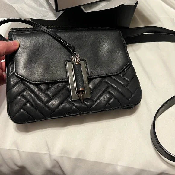 !!!SOLD. Mackage Black Chevron Quilted Lambskin purse - Picture 4 of 16